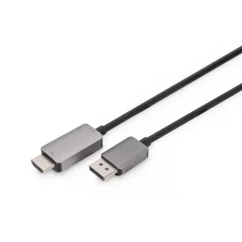 DIGITUS DP-HDMI adapterkaabel 8K@60Hz. Alumiiniumkorpus must 2 m