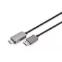 DIGITUS DP-HDMI adapterkaabel 8K@60Hz. Alumiiniumkorpus must 2 m
