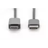 DIGITUS DP-HDMI adapterkaabel 8K@60Hz. Alumiiniumkorpus must 2 m