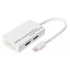 DIGITUS MiniDP to DP HDMI+DVI adapter 20cm DP 1.1a ühilduv valge