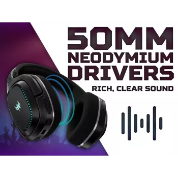 ACER Peakomplekt Predator Galea 550 - Stereo - Bluetooth