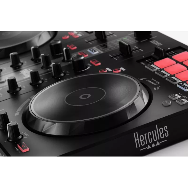 Hercules INPULSE 300 MK2 Vinyl scratcher Must, Red