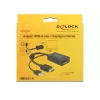 DELOCK HDMI-adapter Delock A -> DisplayPort St/Bu +USB-toide 4K