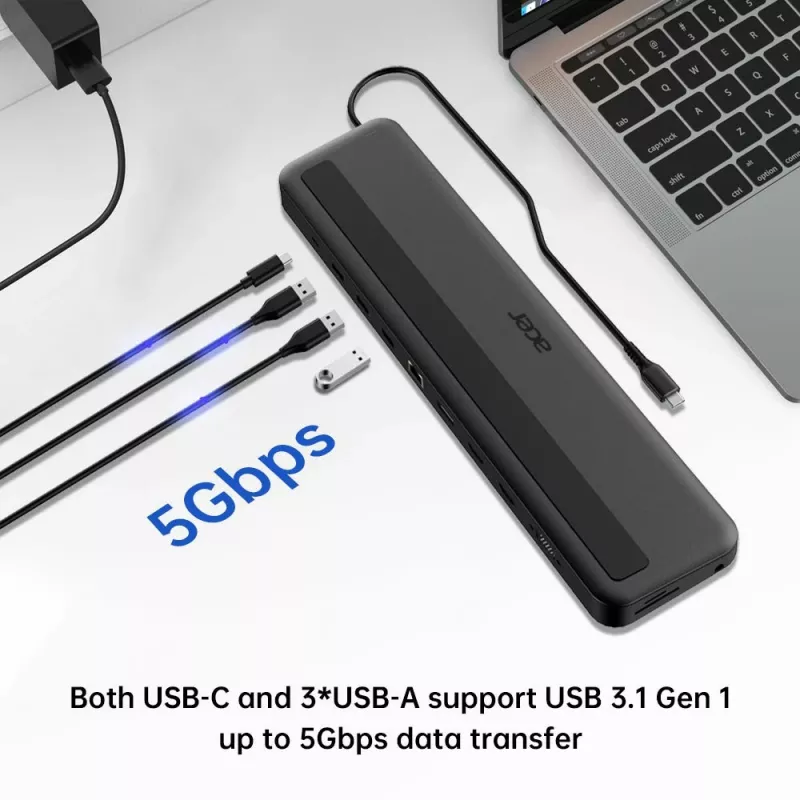 Acer 13-in-1 USB-C Minidock Wired USB 3.2 Gen 1 Must