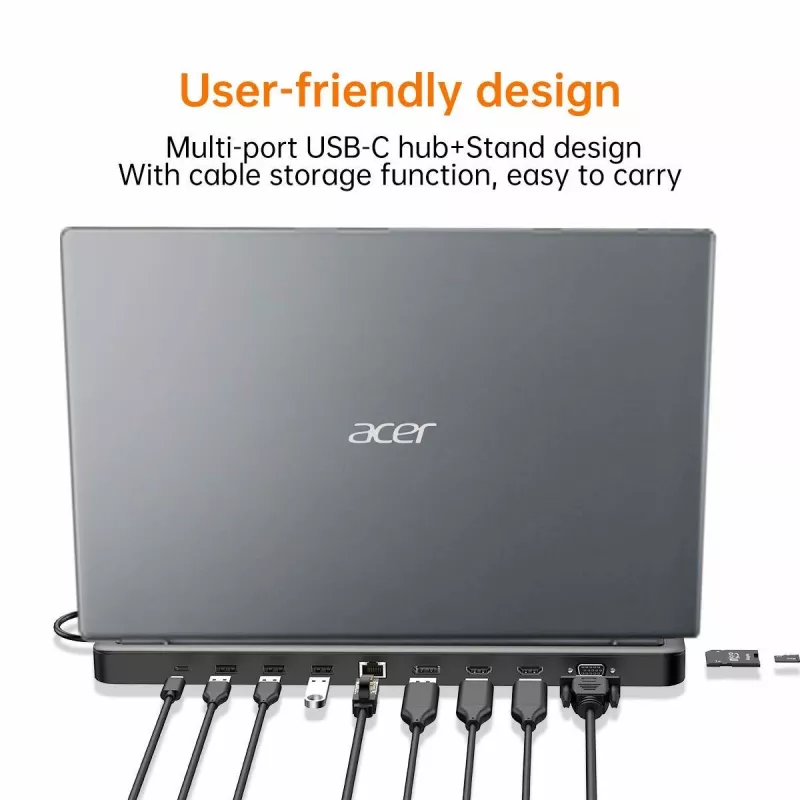 Acer 13-in-1 USB-C Minidock Wired USB 3.2 Gen 1 Must