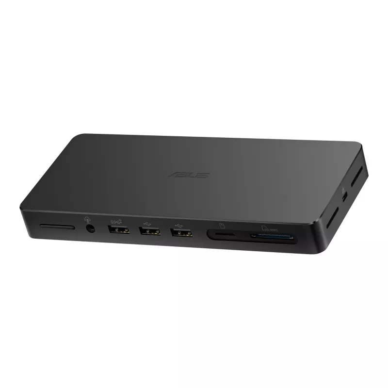 Dockingjaam ASUS DC500 Thunderbolt 4 Triple 4K, 150W PD, 3 kuvarit, 2x HDMI 2.1, 2x USB‑A, 2x USB2.0, RJ‑45, MicroSD