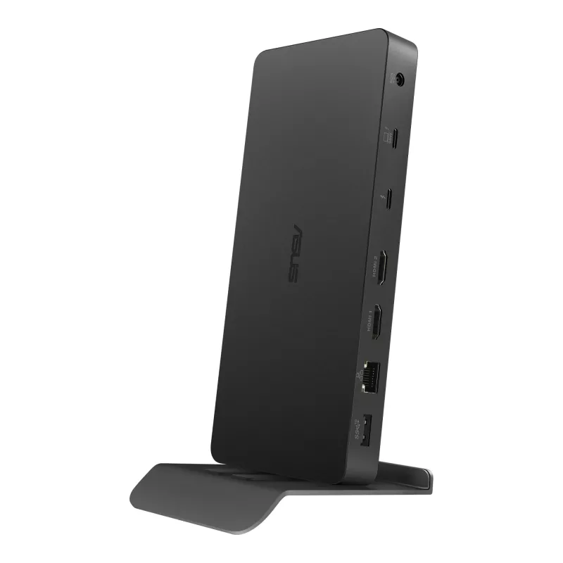Dockingjaam ASUS DC500 Thunderbolt 4 Triple 4K, 150W PD, 3 kuvarit, 2x HDMI 2.1, 2x USB‑A, 2x USB2.0, RJ‑45, MicroSD