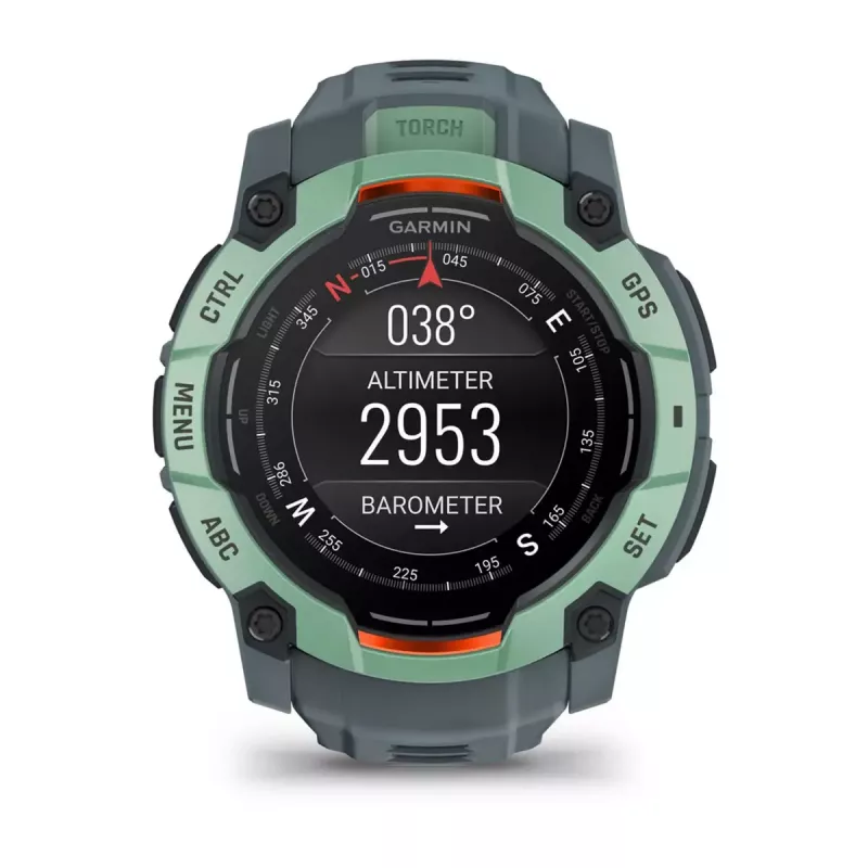 Nutikell GARMIN Instinct 3 AMOLED — 50 mm korpus, AMOLED 1,3 tolli, GPS/GLONASS/Galileo, 10 ATM, 24-päevane aku