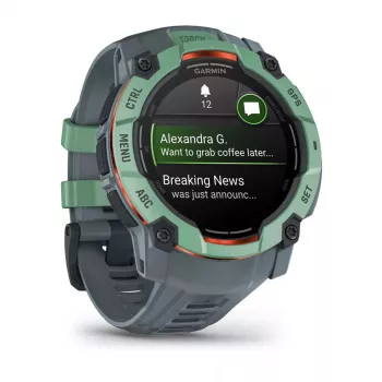 Nutikell GARMIN Instinct 3 AMOLED — 50 mm korpus, AMOLED 1,3 tolli, GPS/GLONASS/Galileo, 10 ATM, 24-päevane aku