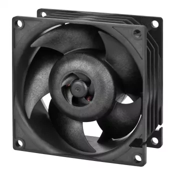 ARCTIC S8038-10K - 80 mm serveriventilaator, ventilaator, 8 cm, 173,3 m³/h, must