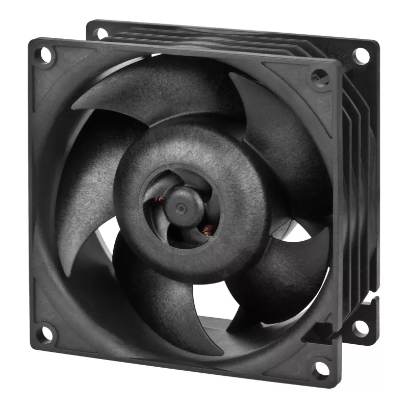 ARCTIC S8038-10K - 80 mm serveriventilaator, ventilaator, 8 cm, 173,3 m³/h, must