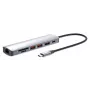 Manhattan USB-C dokk/jaotur kaardilugejaga, pordid (x5): Ethernet, HDMI, USB-A (x2) ja USB-C, toiteedastusega (PD) 100 W – vajab välist USB-C laadijat (ei kuulu komplekti). USB-toitega (välist toiteallikat pole vaja), kui PD ei ole kasutusel