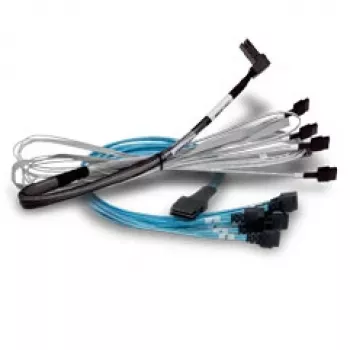 BROADCOM Kaabel X8 SFF-8654 kuni kaheksa U.3 SFF-8639 1 m
