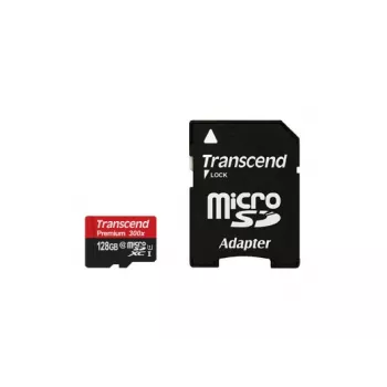 TRANSCEND 128GB Micro SDHC Class 10 UHS-1 koos adapteriga