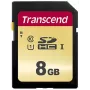 TRANSCEND Sdhc kaart 500s 8GB Uhs-i U1 Mlc