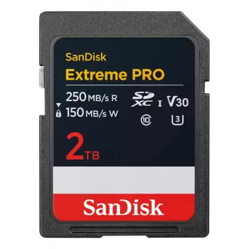 WESTERN DIGITAL Extreme PRO 2TB SDXC mälukaart 250MB/s 140MB/s UHS-I