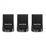 WESTERN DIGITAL SanDisk Ultra Fit - 32 GB USB-mälupulk - USB 3.1 - 3 tk