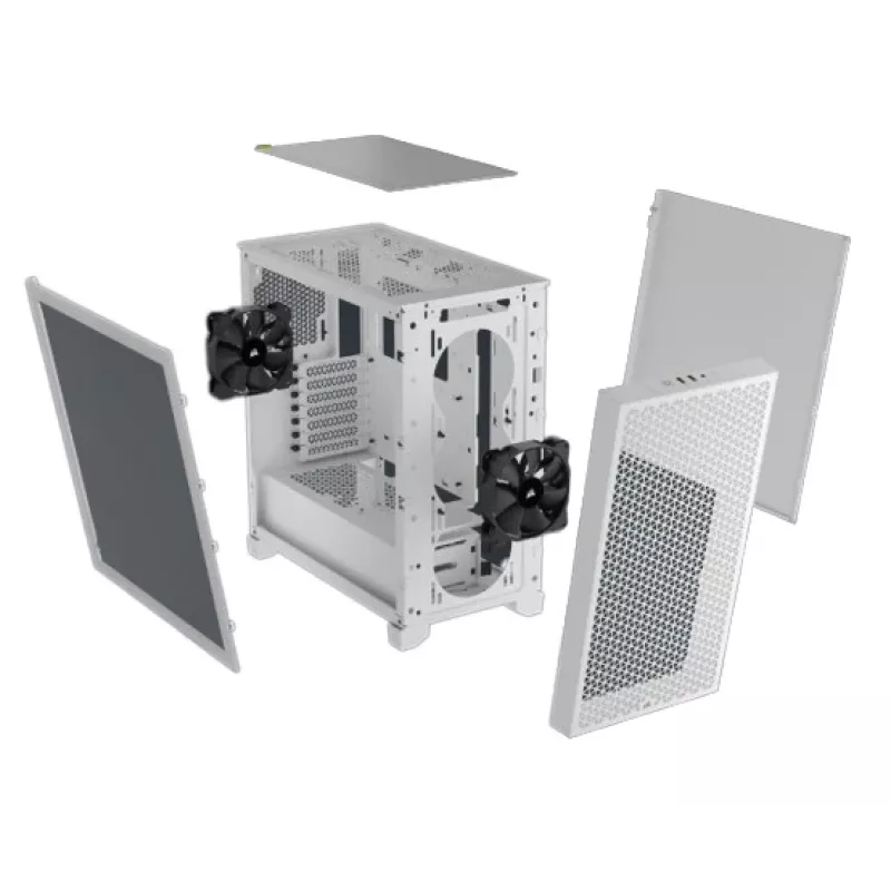 CORSAIR Mid-tower Pc Case - 3000d Airflow - Valge