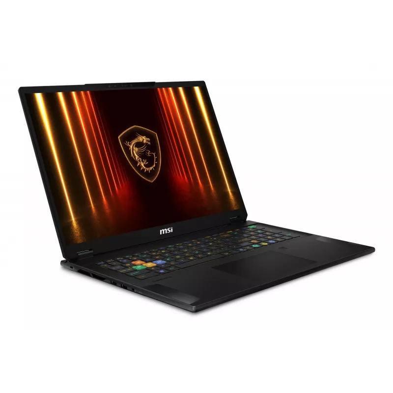 MSI Stealth 18 HX AI A2XWIG-042 Intel Core Ultra 9 275HX Sülearvuti 45,7 cm (18 tolli) UHD+ 64 GB DDR5-SDRAM 2 TB SSD NVIDIA GeForce RTX 5080 Wi-Fi 7 (802.11be) Windows 11 Pro Must
