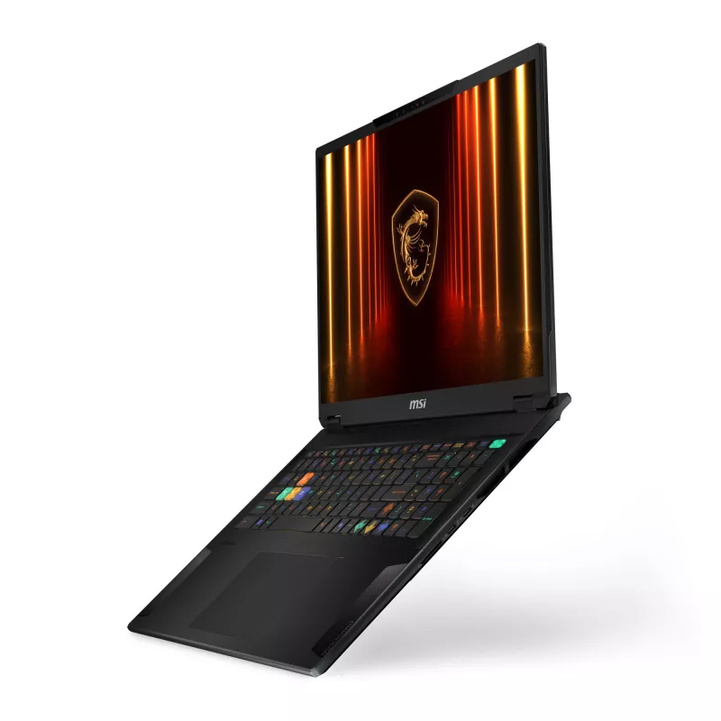 MSI Stealth 18 HX AI A2XWIG-042 Intel Core Ultra 9 275HX Sülearvuti 45,7 cm (18 tolli) UHD+ 64 GB DDR5-SDRAM 2 TB SSD NVIDIA GeForce RTX 5080 Wi-Fi 7 (802.11be) Windows 11 Pro Must