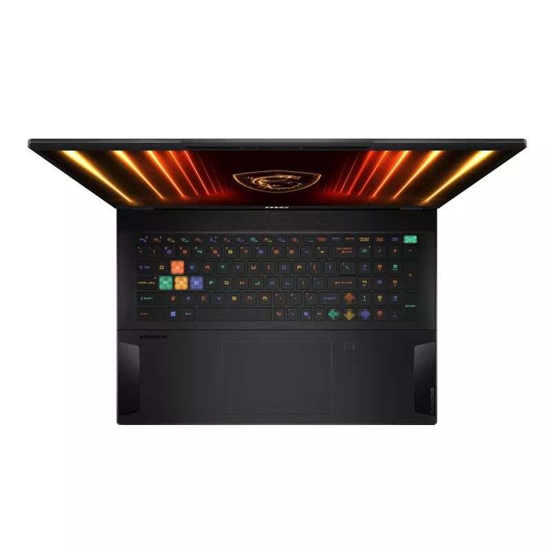 MSI Stealth 18 HX AI A2XWIG-042 Intel Core Ultra 9 275HX Sülearvuti 45,7 cm (18 tolli) UHD+ 64 GB DDR5-SDRAM 2 TB SSD NVIDIA GeForce RTX 5080 Wi-Fi 7 (802.11be) Windows 11 Pro Must