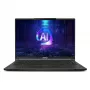 MSI Stealth A16 AI+ A3XWIG-043 AMD Ryzen AI 9 HX 370 sülearvuti 40,6 cm (16 tolli) Quad HD+ 32 GB LPDDR5x-SDRAM 2 TB SSD NVIDIA GeForce RTX 5080 Wi-Fi 7 (802.11be) Windows 11 Home must