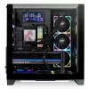PC-korpus Thermaltake View 390 Air Midi Tower — Must, toetab PS2 toiteplokki, 3,5-tollist kõvaketast, 2,5-tollist SSD-d, kuni 200 mm esiventilaatoreid