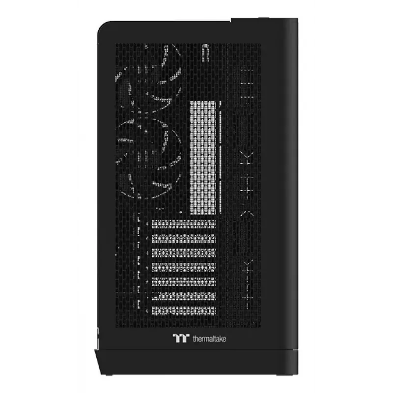 PC-korpus Thermaltake View 390 Air Midi Tower — Must, toetab PS2 toiteplokki, 3,5-tollist kõvaketast, 2,5-tollist SSD-d, kuni 200 mm esiventilaatoreid