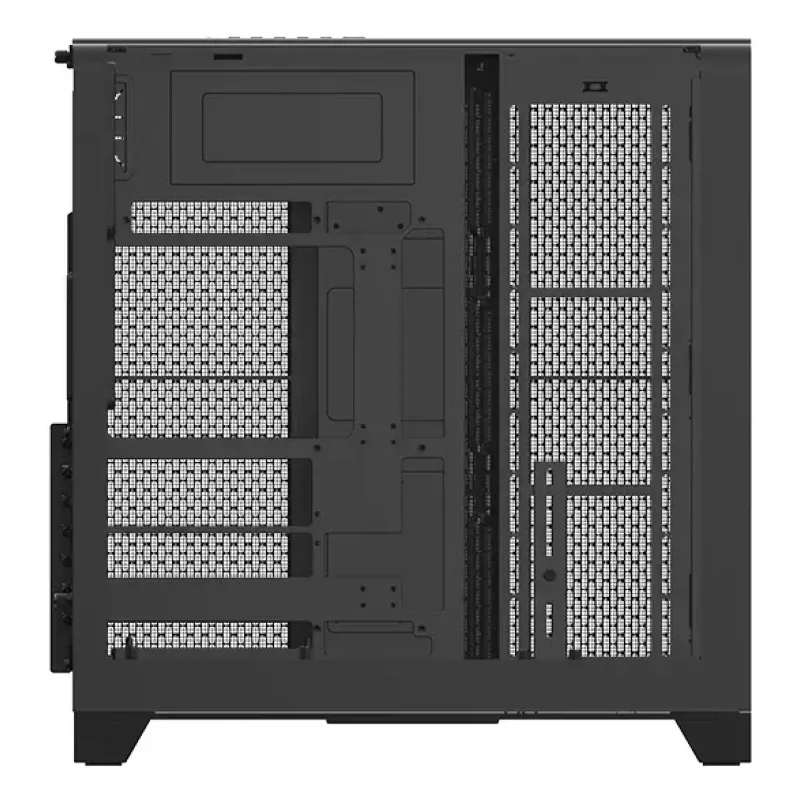 PC-korpus Thermaltake View 390 Air Midi Tower — Must, toetab PS2 toiteplokki, 3,5-tollist kõvaketast, 2,5-tollist SSD-d, kuni 200 mm esiventilaatoreid