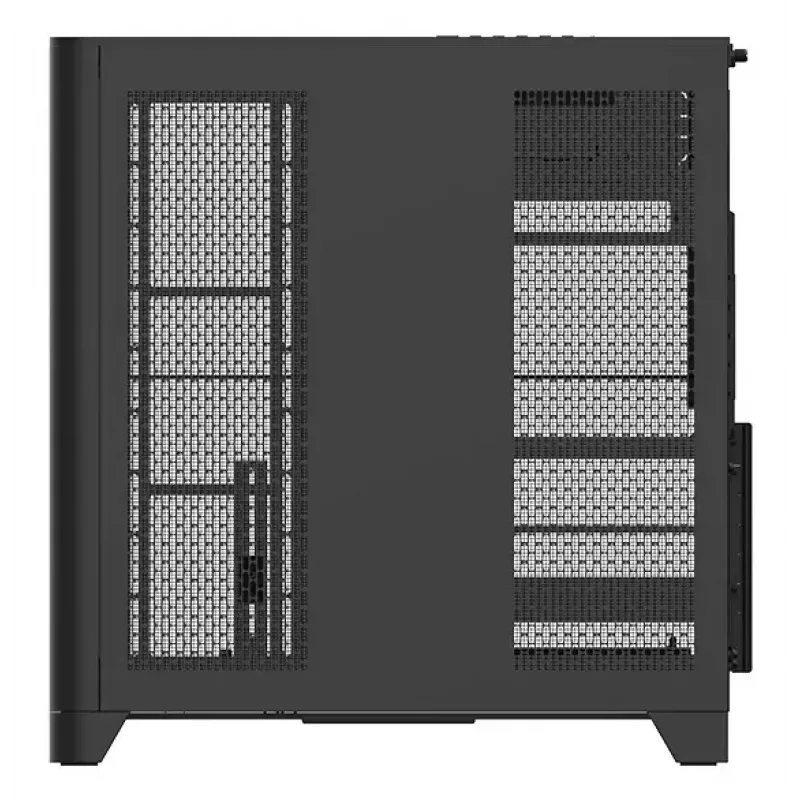 PC-korpus Thermaltake View 390 Air Midi Tower — Must, toetab PS2 toiteplokki, 3,5-tollist kõvaketast, 2,5-tollist SSD-d, kuni 200 mm esiventilaatoreid