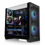 PC-korpus Thermaltake View 390 Air Midi Tower — Must, toetab PS2 toiteplokki, 3,5-tollist kõvaketast, 2,5-tollist SSD-d, kuni 200 mm esiventilaatoreid