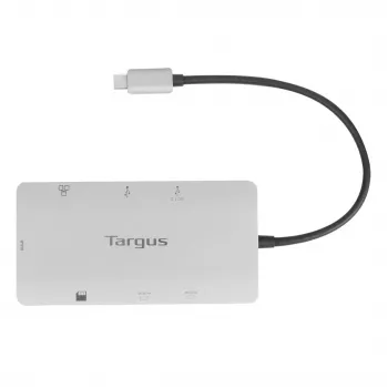 Targus DOCK423EU sülearvuti dokkimisjaam/portreplikaator, juhtmega, USB 3.2 Gen 1 (3.1 Gen 1) USB-C, hõbedane
