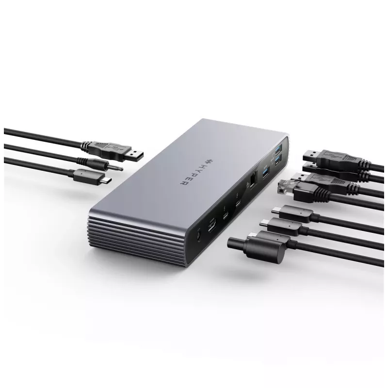 Targus HDTB4D-EUZ sülearvuti dokk/pordireplikaator Thunderbolt 4 Hall