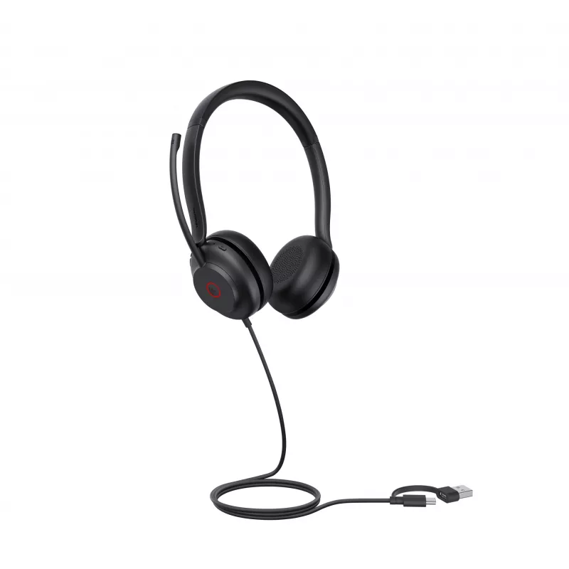 Yealink UH35 Dual UC USB-C/A peakomplekt, juhtmega, 20 - 20000 Hz, kõned/muusika, 139,5 g, peakomplekt, must