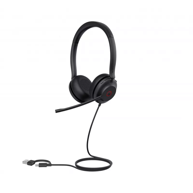 Yealink UH35 Dual UC USB-C/A peakomplekt, juhtmega, 20 - 20000 Hz, kõned/muusika, 139,5 g, peakomplekt, must