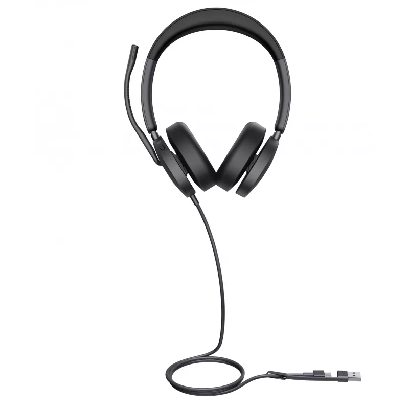 Yealink UH48 Dual Teams USB-C/A peakomplekt, juhtmega, kõnedele / muusikale, 20–20000 Hz, 169 g, peakomplekt, must
