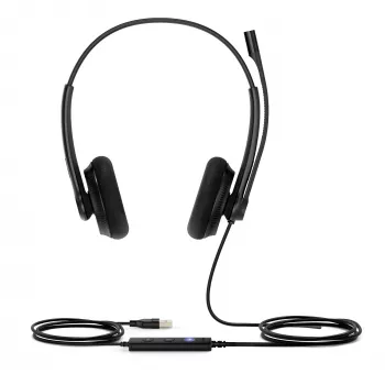 Yealink UH34 Lite Dual Teams Peakomplekt, juhtmega, 20 - 20000 Hz, kontor/kõnekeskus, 110 g, Peakomplekt, must