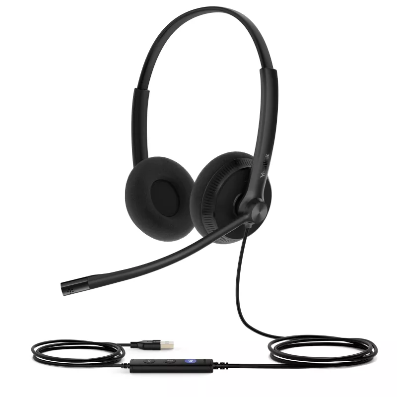 Yealink UH34 Lite Dual Teams Peakomplekt, juhtmega, 20 - 20000 Hz, kontor/kõnekeskus, 110 g, Peakomplekt, must