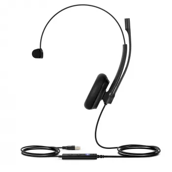 Yealink UH34 Lite Mono Teams Headset, Wired, 20 - 20000 Hz, Office/Call center, 84 g, Headset, Must