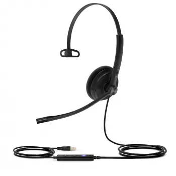 Yealink UH34 Lite Mono Teams Headset, Wired, 20 - 20000 Hz, Office/Call center, 84 g, Headset, Must