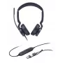 Yealink UH46 Dual UC USB-C/A peakomplekt, juhtmega, 20–20000 Hz, kontor/kõnekeskus, 166 g, peakomplekt, must