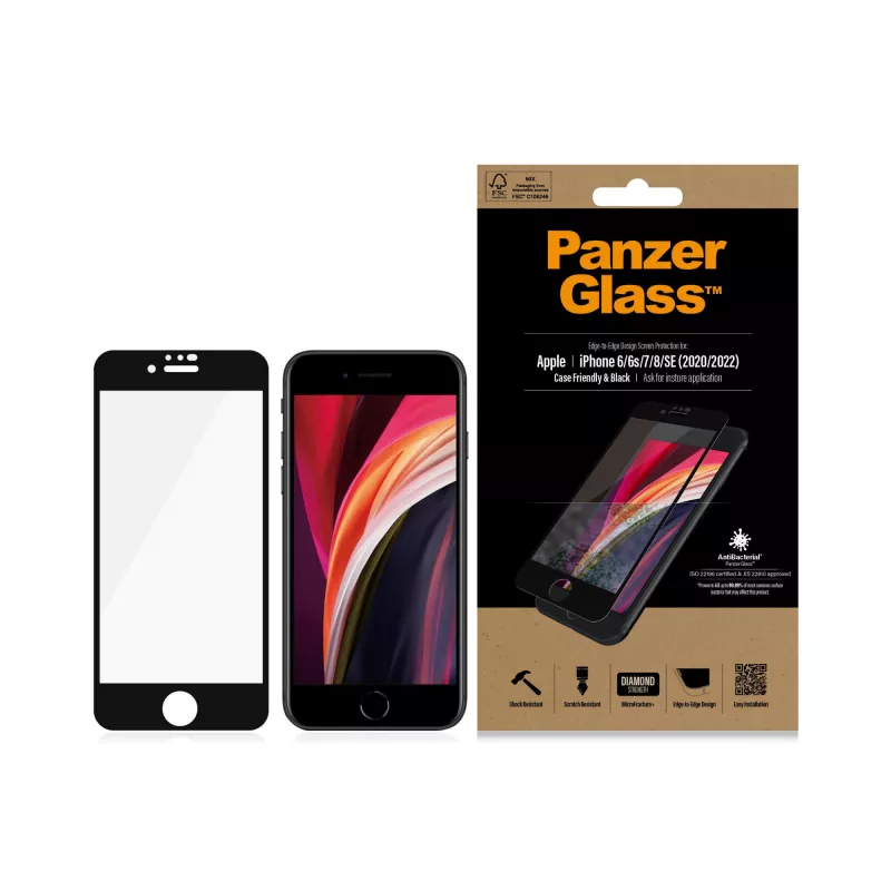PanzerGlass ® ekraanikaitse iPhone 8 | 7 | 6s | 6 | SE (2020/2022) | servast-servani