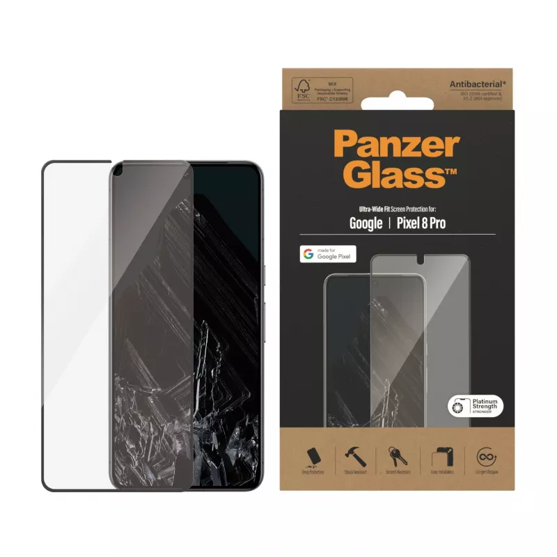 PanzerGlass® ekraanikaitse Google Pixel 8 Pro | Ultra-Wide Fit