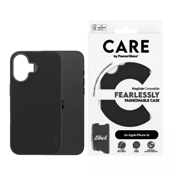 PanzerGlass CARE™ by ® ümbris must MagSafe'iga iPhone 16