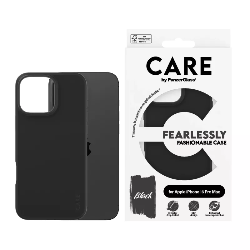 PanzerGlass CARE™ by ® ümbris Must iPhone 16 Pro Max