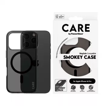 Cover PanzerGlass CARE by Flagship Case Urban Combat Smokey w. Must MagSafe iPhone '24 6.3 inch Pro