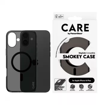 PanzerGlass CARE™ by ® Urban Combat Case Smokey w. Must MagSafe iPhone 16 Plus