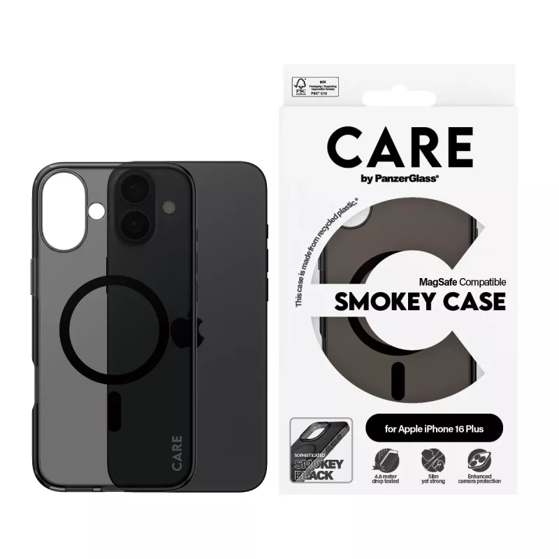 PanzerGlass CARE™ by ® Urban Combat Case Smokey w. Must MagSafe iPhone 16 Plus