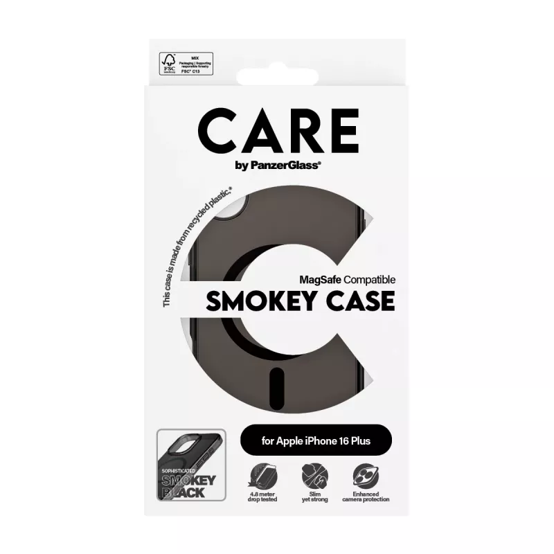 PanzerGlass CARE™ by ® Urban Combat Case Smokey w. Must MagSafe iPhone 16 Plus