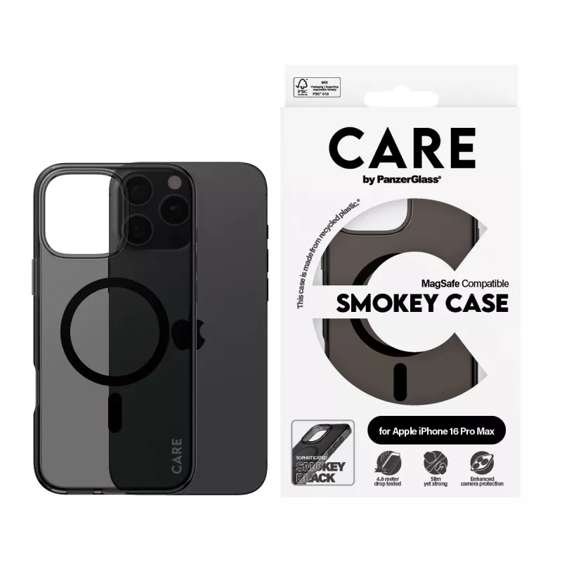 PanzerGlass CARE™ by ® Urban Combat Case Smokey w. Must MagSafe iPhone 16 Pro Max